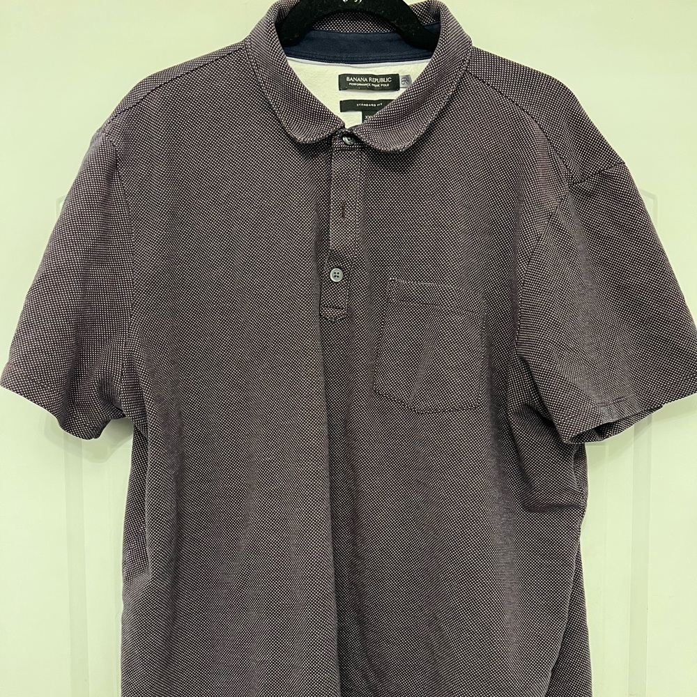 Banana Republic XXL Burgundy Polo